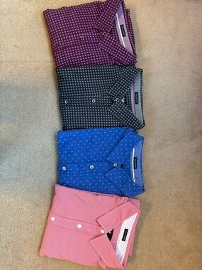 Men’s collection of Buttercloth, button-down shirts in size 2 XL.